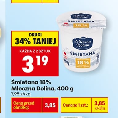 śmietana 18%