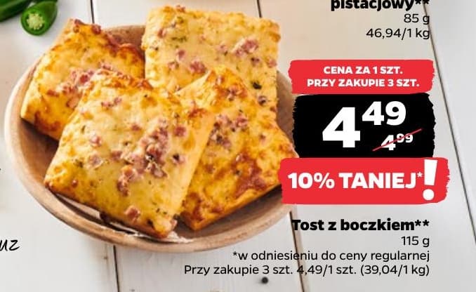 tost z boczkiem