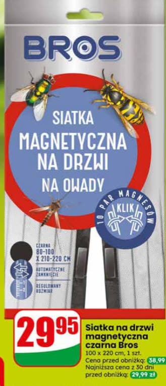 siatka na drzwi magnetyczna czarna