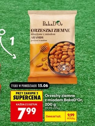 orzeszki ziemne smażone z miodem