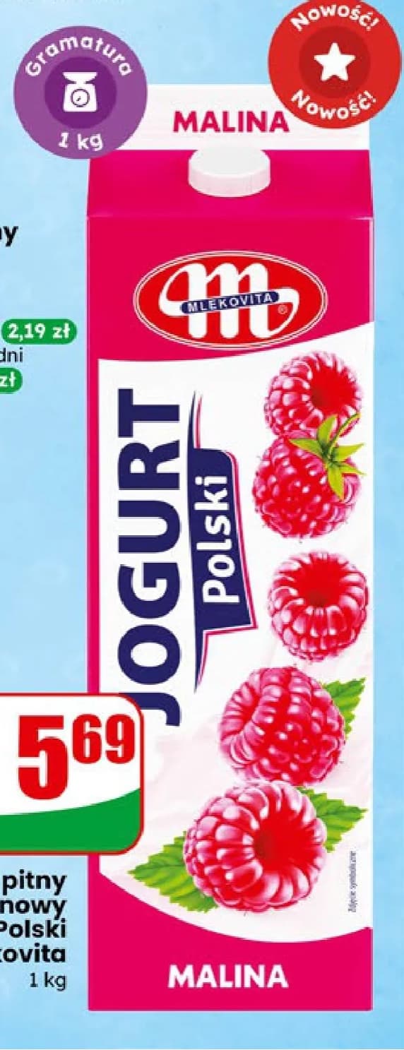 jogurt pitny malinowy