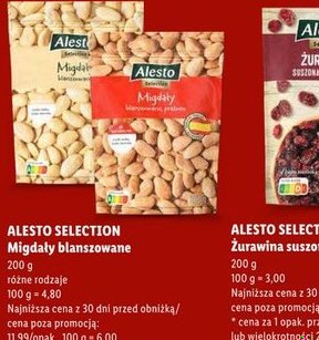 migdały blanszowane