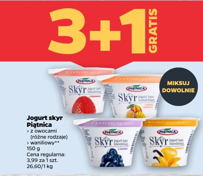 jogurt skyr z owocami (różne rodzaje)