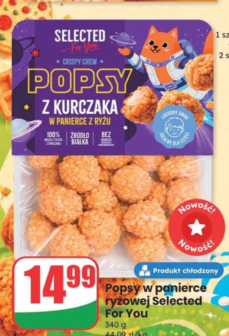 popsy z kurczaka w panierce ryżowej