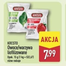 owoce warzywa liofilizowane