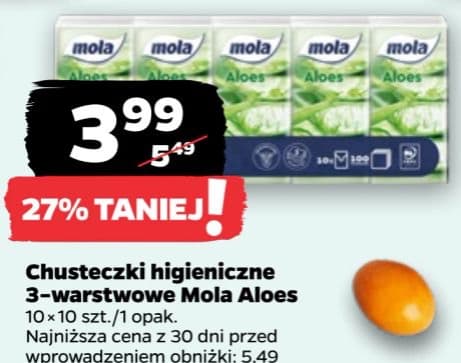chusteczki higieniczne 3-warstwowe aloes