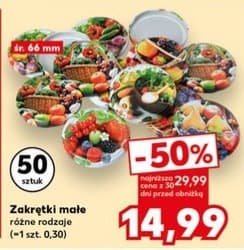 zakrętki małe