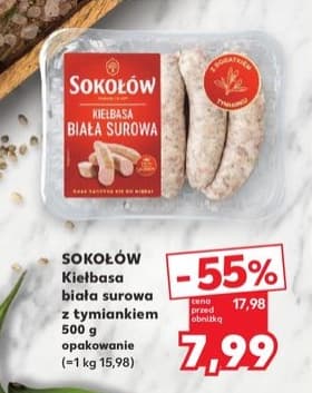 kiełbasa biała surowa z tymiankiem