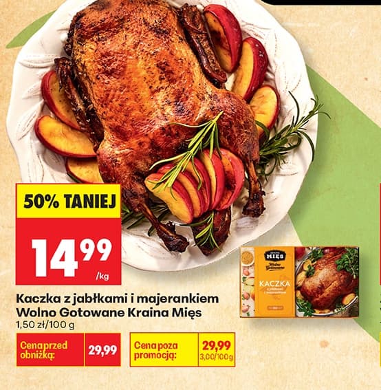 kaczka z jabłkami i majerankiem