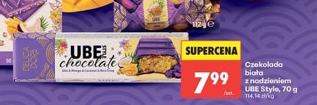 czekolada biała z nadzieniem ube