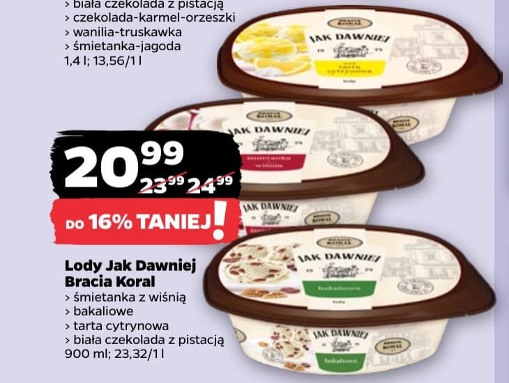 lody jak dawniej śmietanka z wiśnią bakaliowe