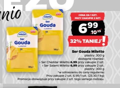 ser żółty Salami w plastrach