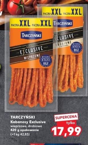kabanosy wieprzowe drobiowe