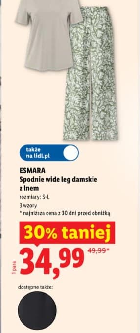 spodnie wide leg damskie z lnem
