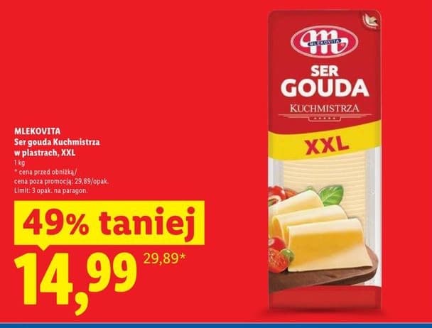 ser gouda w plastrach xxl