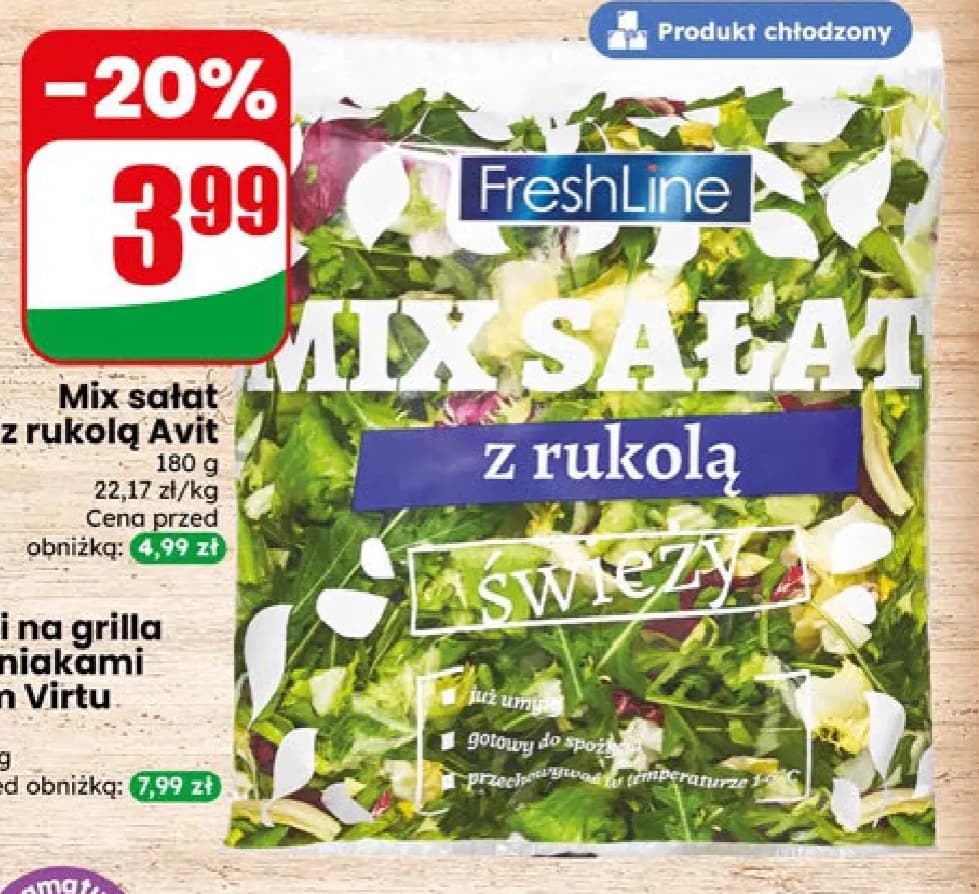 mix sałat z rukolą