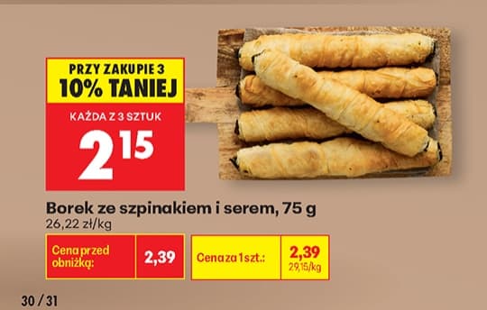 borek ze szpinakiem i serem