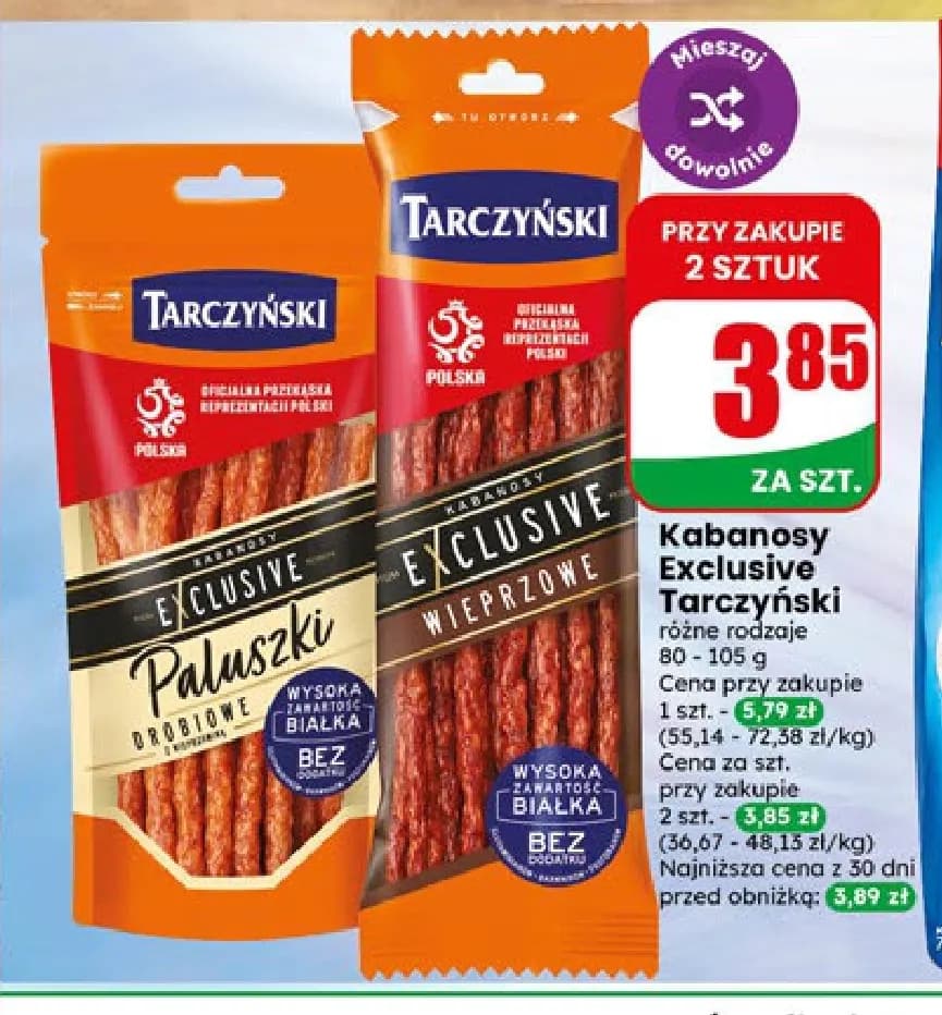 kabanosy exclusive różne rodzaje
