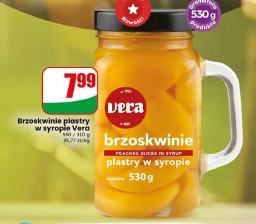 brzoskwinie plastry w syropie