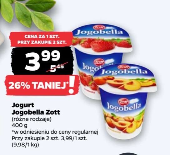 jogurt Jogobella różne rodzaje