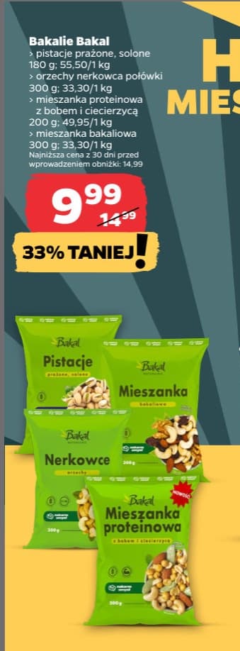 bakalie różne rodzaje