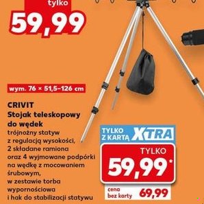 stojak teleskopowy do wędek