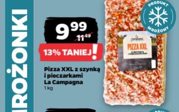 pizza XXL z szynką i pieczarkami