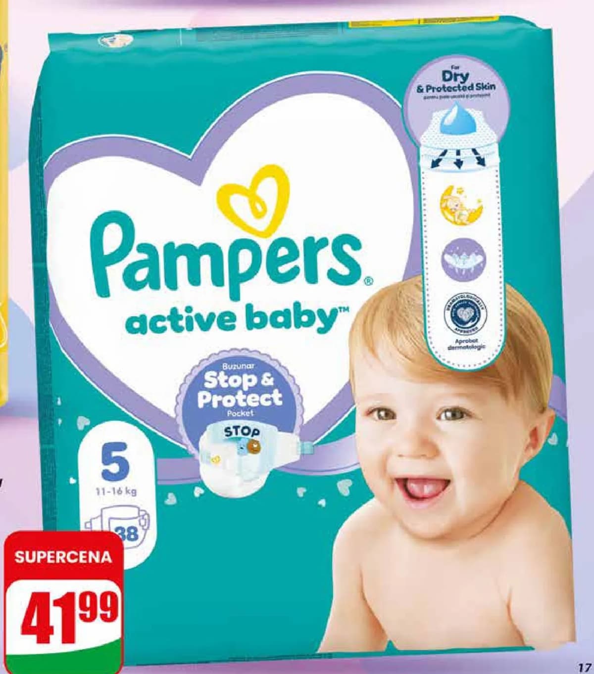pieluchy active baby, różne rodzaje
