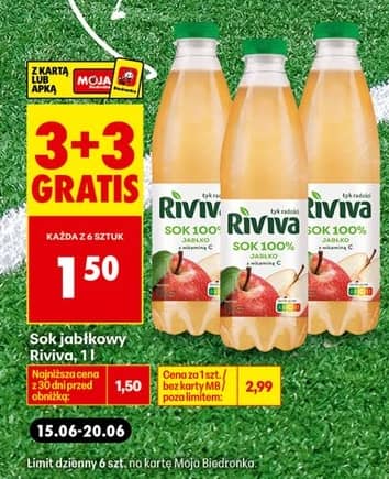 Riviva sok jabłkowy 1l