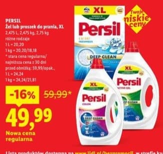 żel do prania lub proszek do prania