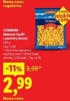 makaron mini fusilli express z pszenicy durum