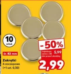 zakrętki 6-zaczepowe