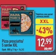 pizza prosciutto/5 serów