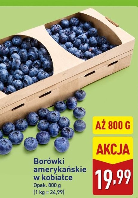 borówki amerykańskie w kobiałce