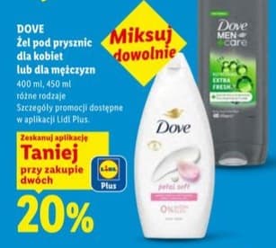 żel pod prysznic dla kobiet lub Men+Care