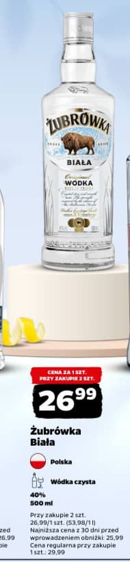 Żubrówka Biała wódka czysta 500ml