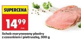 schab marynowany plastry z czosnkiem i pietruszką
