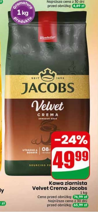 kawa ziarnista velvet crema