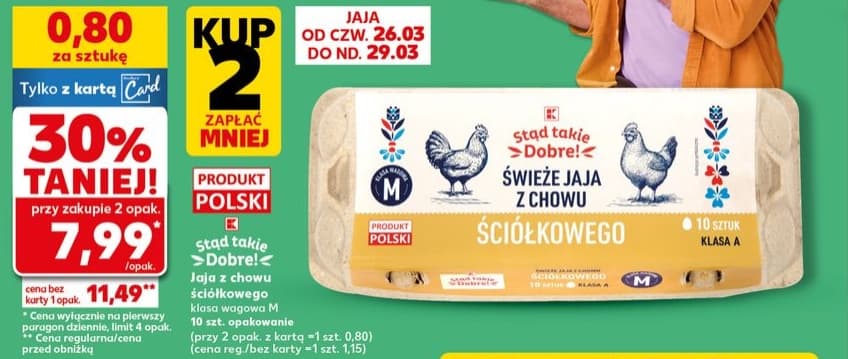 jaja z chowu ściółkowego kl. M