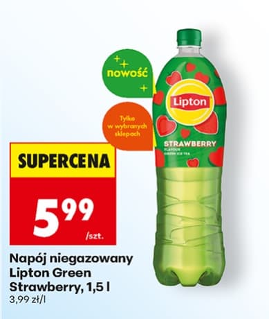 napój niegazowany green strawberry