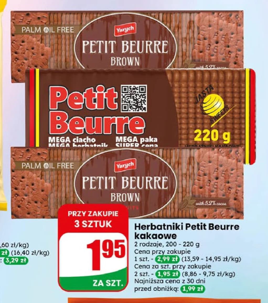 herbatniki petit beurre kakao