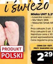 mleko UHT 3,2% różne marki