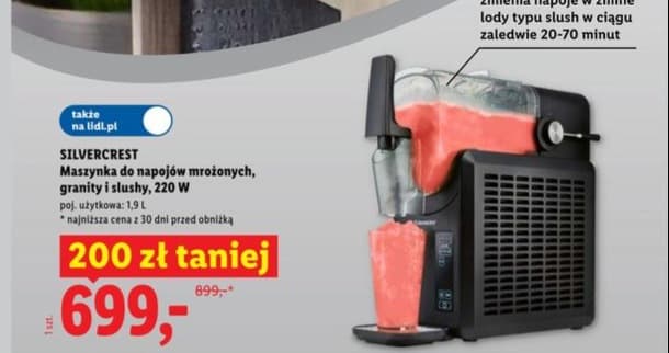 maszynka do napojów mrożonych, granity i slushy