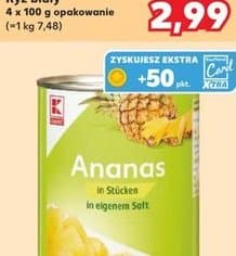 ananas w kawałkach