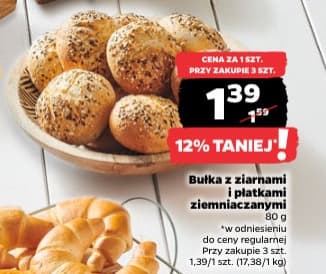 bułka z ziarnami i płatkami ziemniaczanymi