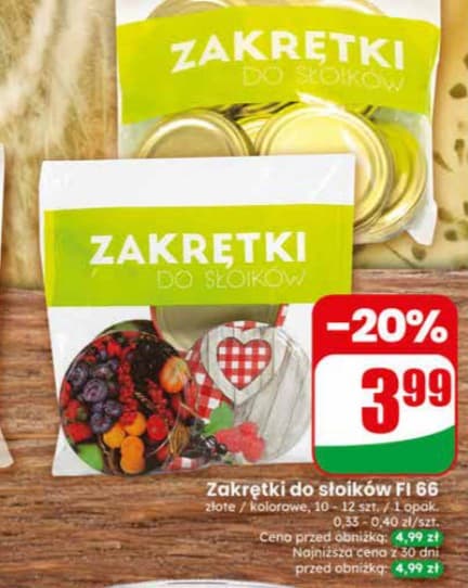 zakrętki do słoików