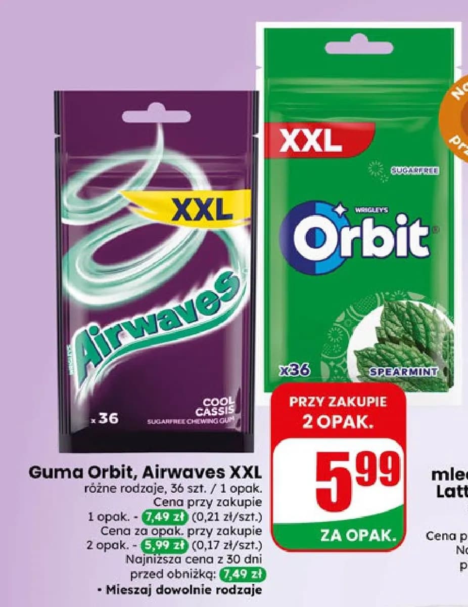 guma do żucia różne rodzaje