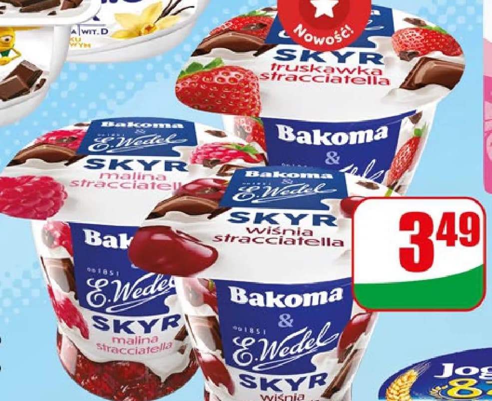jogurt skyr truskawka stracciatella
