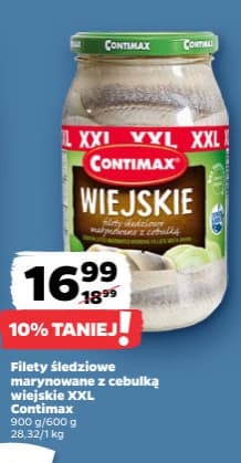 filety śledziowe marynowane z cebulką wiejskie xxl