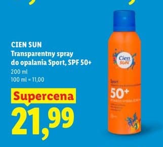 transparentny spray do opalania Sport SPF 50+